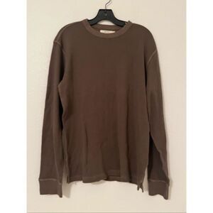 AE77 Long-Sleeve Thermal Top – Brown NEW NWT